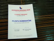 Členský preukaz FS Dúbravček